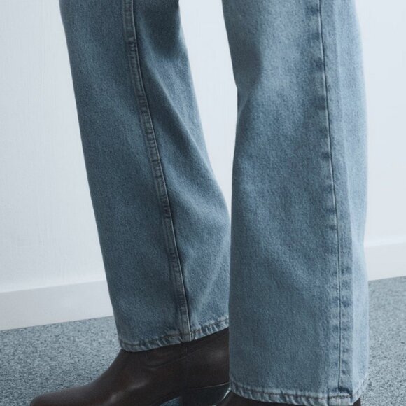 Mango Matilda Light Wash Straight Mid-Rise Jeans Size 2 - Picture 5 of 12